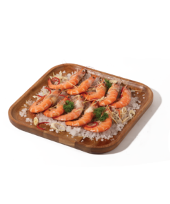 Steamed Whiteleg shrimp